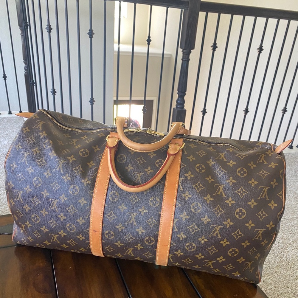 100% Authentic Louis Vuitton 55 Duffle Bag